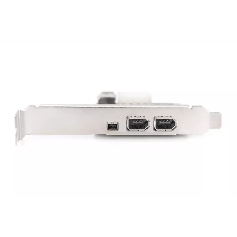 DIGITUS Tarjeta de interfaz IEEE 1394a, Pci-e, 3 puertos, 1x ext. 1394mini, 2x puertos ext. 1394a