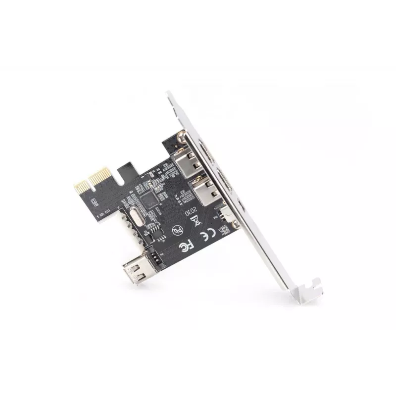 DIGITUS Tarjeta de interfaz IEEE 1394a, Pci-e, 3 puertos, 1x ext. 1394mini, 2x puertos ext. 1394a
