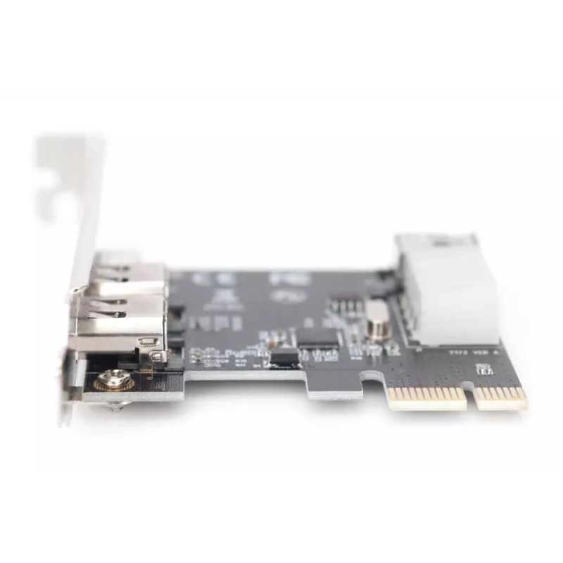 DIGITUS Tarjeta de interfaz IEEE 1394a, Pci-e, 3 puertos, 1x ext. 1394mini, 2x puertos ext. 1394a