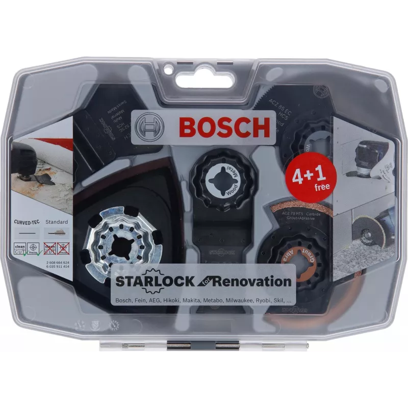 Bosch 2 608 664 624 Juego de hojas para herramienta multifunción