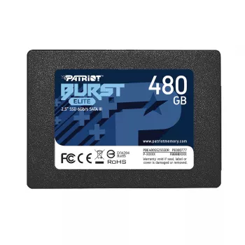 SSD SATA de 2,5 inch PATRIOT Burst Elite 480 GB — 450 MB/s lectura, 320 MB/s escritura, 2,5 inch SATA III, 7 mm