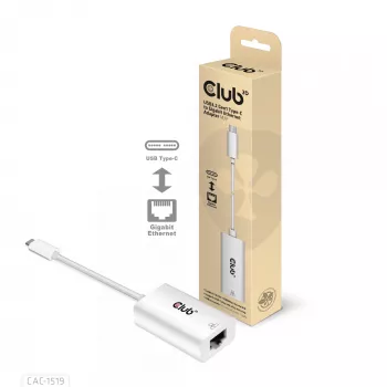 Adaptador USB3.2 Gen1 Type-C a Gigabit Ethernet CLUB3D CAC-1519