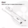 Adaptador USB3.2 Gen1 Type-C a Gigabit Ethernet CLUB3D CAC-1519