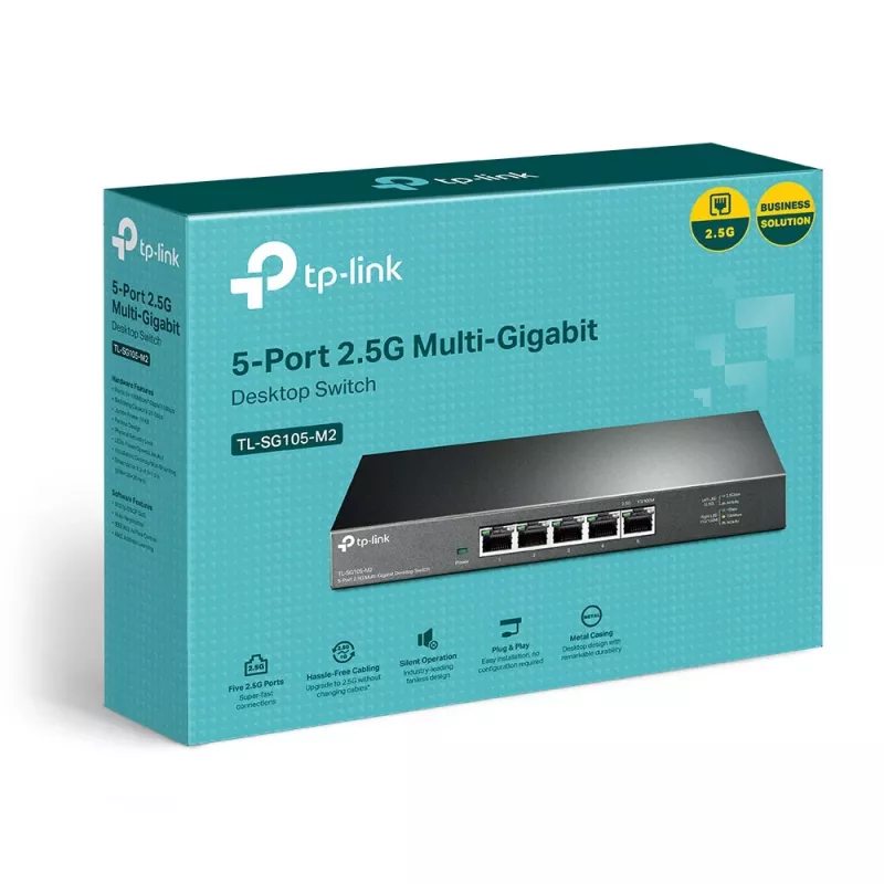 Switch no gestionado TP-Link TL-SG105-M2 5 puertos 2.5G switch de sobremesa