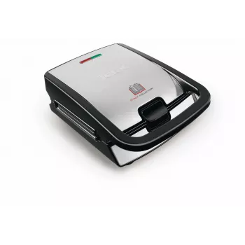 Sandwichera Tefal SW854D 700 W negra, acero inoxidable