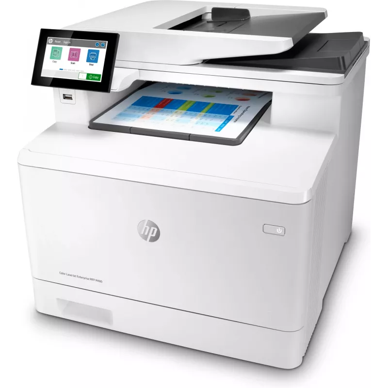 HP Color LaserJet Enterprise MFP M480f, láser, impresión en color, 600 x 600 DPI, A4, impresión directa, blanco, negro