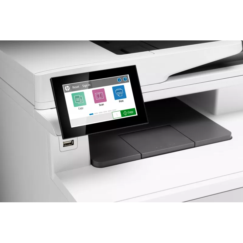 HP Color LaserJet Enterprise MFP M480f, láser, impresión en color, 600 x 600 DPI, A4, impresión directa, blanco, negro