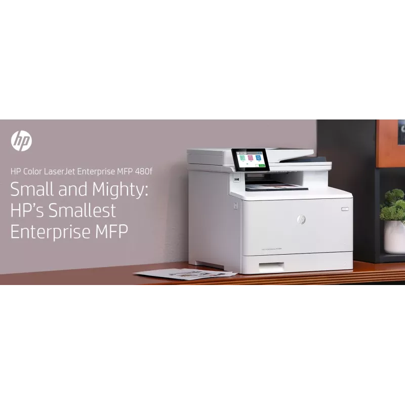 HP Color LaserJet Enterprise MFP M480f, láser, impresión en color, 600 x 600 DPI, A4, impresión directa, blanco, negro