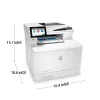 HP Color LaserJet Enterprise MFP M480f, láser, impresión en color, 600 x 600 DPI, A4, impresión directa, blanco, negro