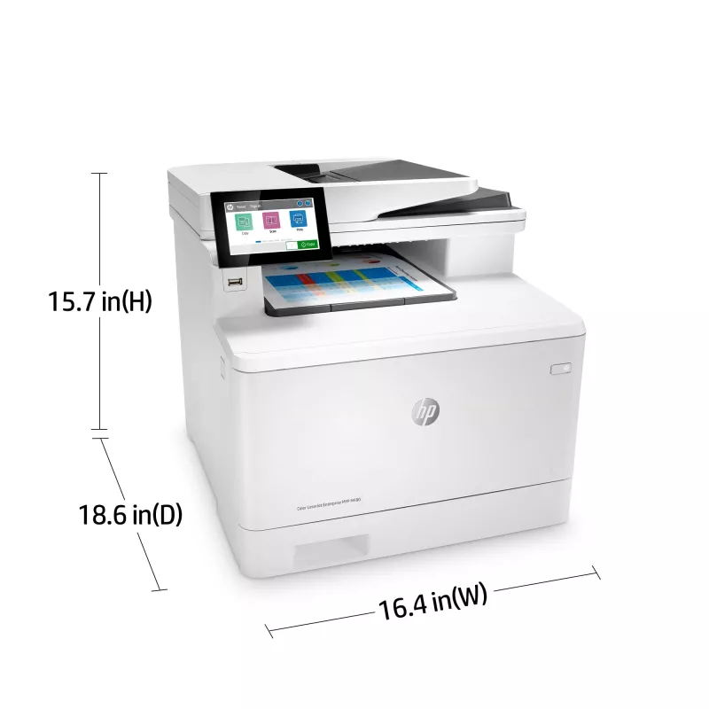 HP Color LaserJet Enterprise MFP M480f, láser, impresión en color, 600 x 600 DPI, A4, impresión directa, blanco, negro