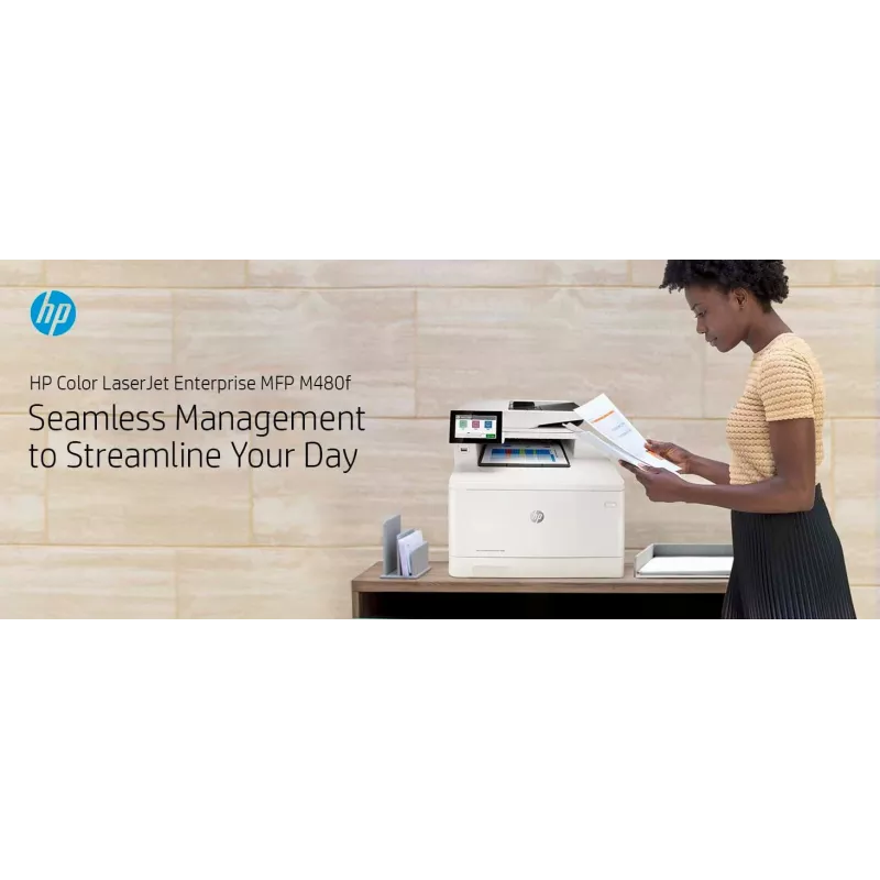 HP Color LaserJet Enterprise MFP M480f, láser, impresión en color, 600 x 600 DPI, A4, impresión directa, blanco, negro