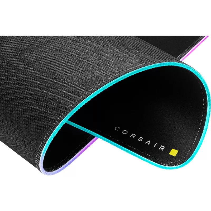 Alfombrilla gaming CORSAIR MM700 RGB — 930×400 mm, 4 mm de grosor, base de goma, retroiluminación LED alimentada por USB, negra