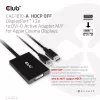 Club 3D CAC-1010-A adaptador activo de DisplayPort a Dual Link DVI-D, DisplayPort 1.2a, alimentado por USB, HDCP OFF, 0,6 m, negro