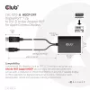 Club 3D CAC-1010-A adaptador activo de DisplayPort a Dual Link DVI-D, DisplayPort 1.2a, alimentado por USB, HDCP OFF, 0,6 m, negro