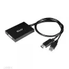 Club 3D CAC-1010-A adaptador activo de DisplayPort a Dual Link DVI-D, DisplayPort 1.2a, alimentado por USB, HDCP OFF, 0,6 m, negro