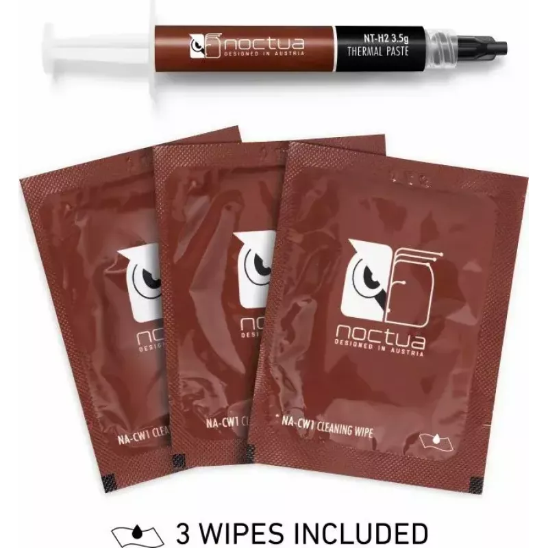 Pasta térmica Noctua NT-H2, pasta conductora 3,5 g – gris, temperatura de funcionamiento -50–200 °C, densidad 2,81 g/cm³, volumen 1,2 ml