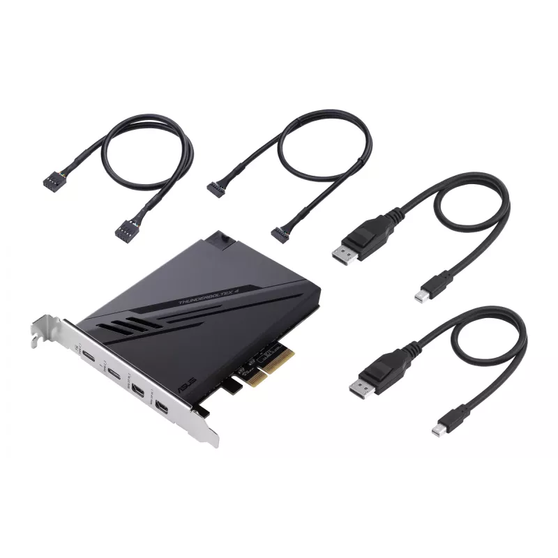 Tarjeta/adaptador de interfaz ASUS ThunderboltEX 4 interno Mini DisplayPort, PCIe, Thunderbolt, USB 2.0, USB 3.2 Gen 2 (3.1 Gen 2)