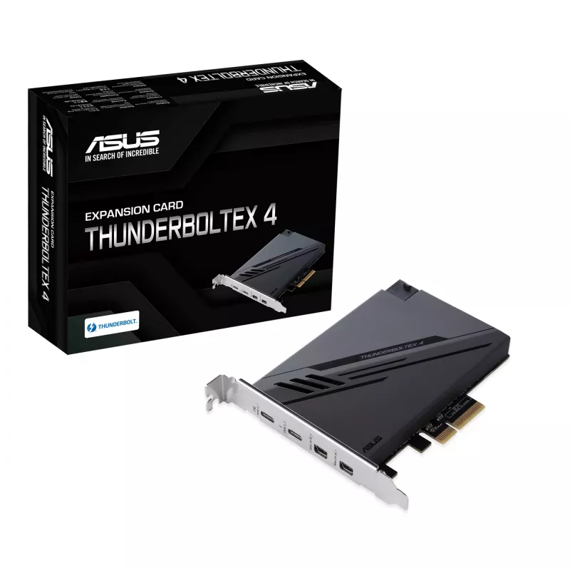 Tarjeta/adaptador de interfaz ASUS ThunderboltEX 4 interno Mini DisplayPort, PCIe, Thunderbolt, USB 2.0, USB 3.2 Gen 2 (3.1 Gen 2)