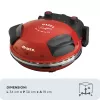 Máquina de pizza Ariete 0909/10 1200 W negra roja 1 pizza 33 cm