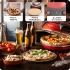Máquina de pizza Ariete 0909/10 1200 W negra roja 1 pizza 33 cm