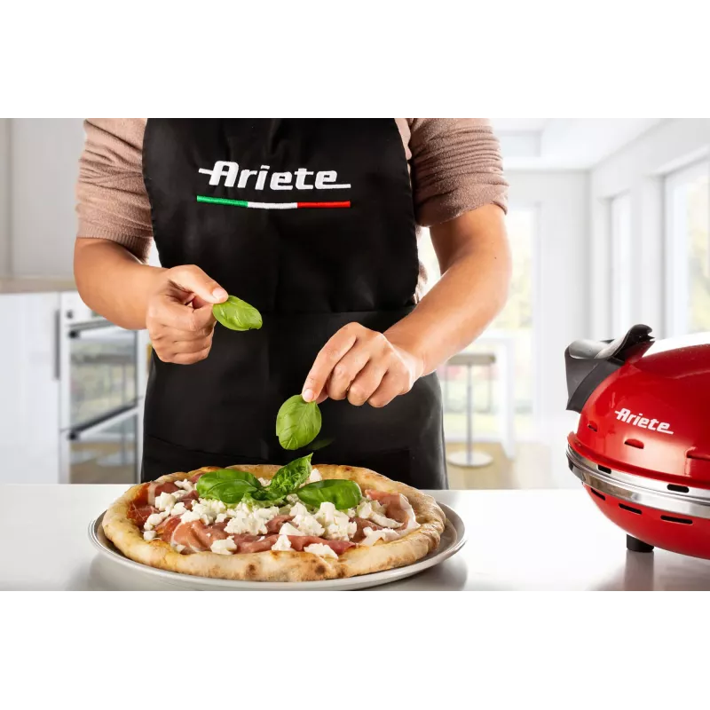 Máquina de pizza Ariete 0909/10 1200 W negra roja 1 pizza 33 cm