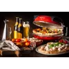 Máquina de pizza Ariete 0909/10 1200 W negra roja 1 pizza 33 cm