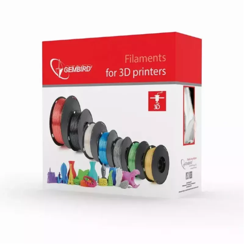 Filamento GEMBIRD PLA-PLUS, naranja, 1.75 mm, 1 kg