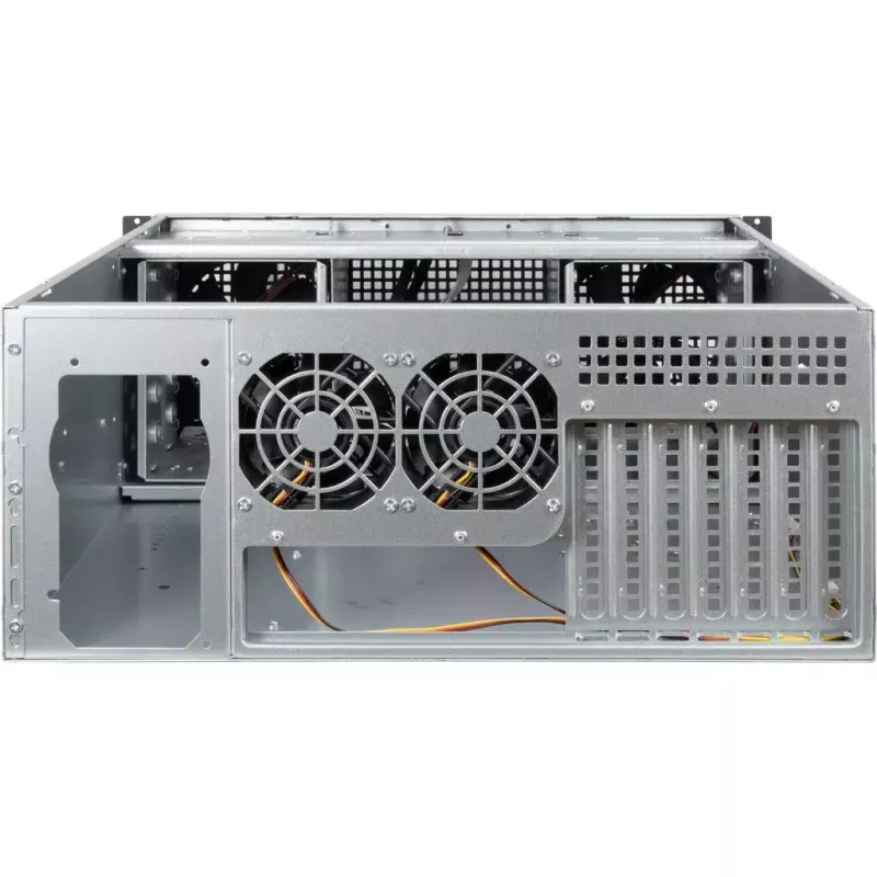 Caja para servidor Inter-Tech 4U 40248 rack negra, gris