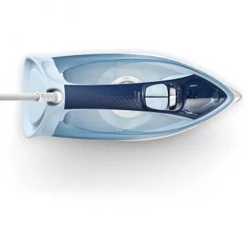 Plancha de vapor Philips DST5030/20 — 2400W, depósito de 0,32 L, suela SteamGlide Plus, vapor continuo 45 g/min, golpe de vapor 180 g/min, azul