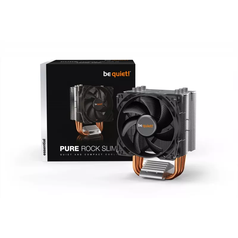 be quiet! PURE ROCK SLIM 2 disipador de CPU 9,2 cm plateado 1 unidad