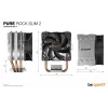 be quiet! PURE ROCK SLIM 2 disipador de CPU 9,2 cm plateado 1 unidad