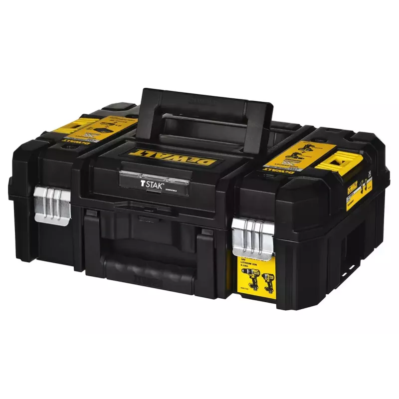 Set de herramientas combinadas a batería DeWalt DCK266P2T — 18V, 2 baterías de 5.0Ah, atornillador de impacto y taladro percutor, cargador, maletín