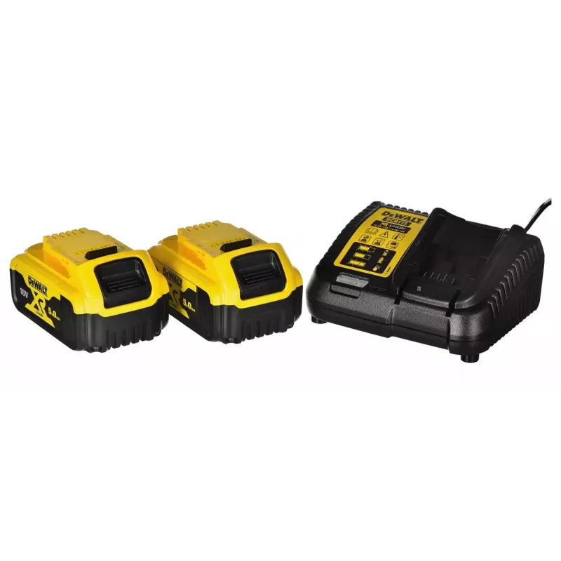 Set de herramientas combinadas a batería DeWalt DCK266P2T — 18V, 2 baterías de 5.0Ah, atornillador de impacto y taladro percutor, cargador, maletín