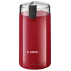 Molino de café de cuchillas Bosch TSM6A014R, capacidad 75 g, 180 W, cuchillas de acero inoxidable, rojo
