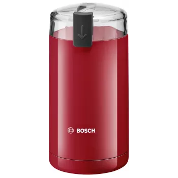 Molino de café de cuchillas Bosch TSM6A014R, capacidad 75 g, 180 W, cuchillas de acero inoxidable, rojo