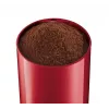 Molino de café de cuchillas Bosch TSM6A014R, capacidad 75 g, 180 W, cuchillas de acero inoxidable, rojo