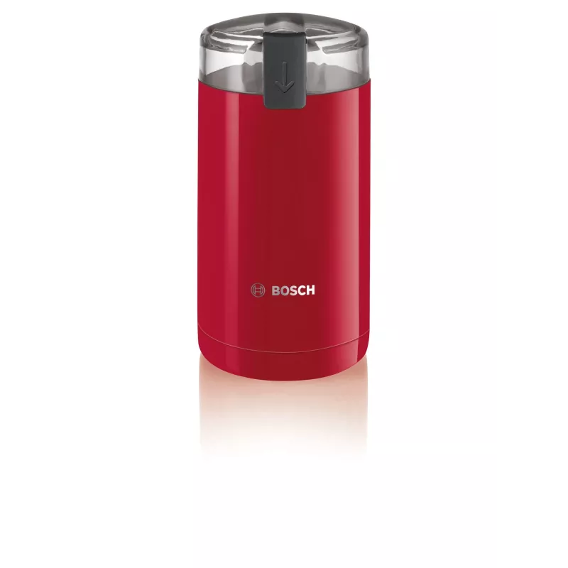 Molino de café de cuchillas Bosch TSM6A014R, capacidad 75 g, 180 W, cuchillas de acero inoxidable, rojo