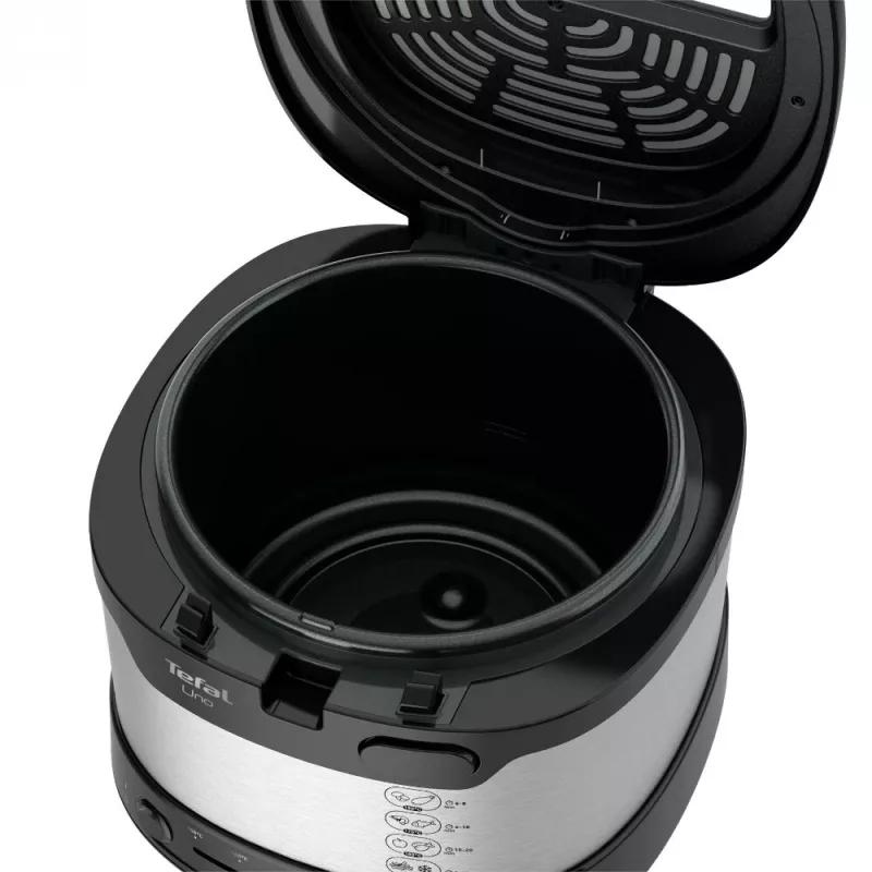 Tefal Uno FF215D freidora individual 1,8 L de sobremesa 1600 W freidora negra, acero inoxidable