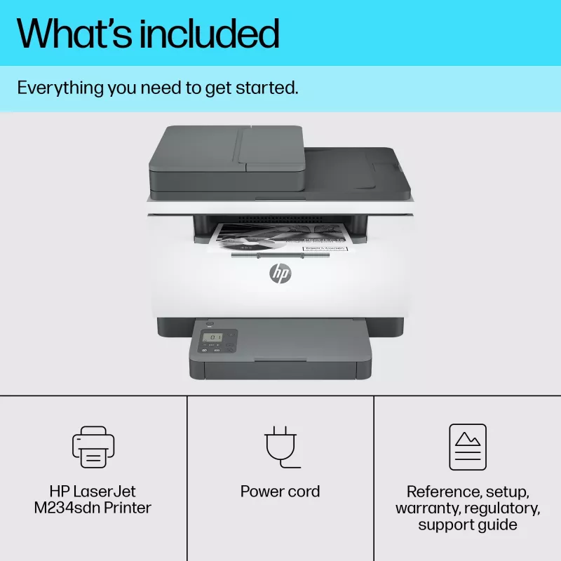 Impresora multifunción HP LaserJet MFP M234sdn láser blanco y negro