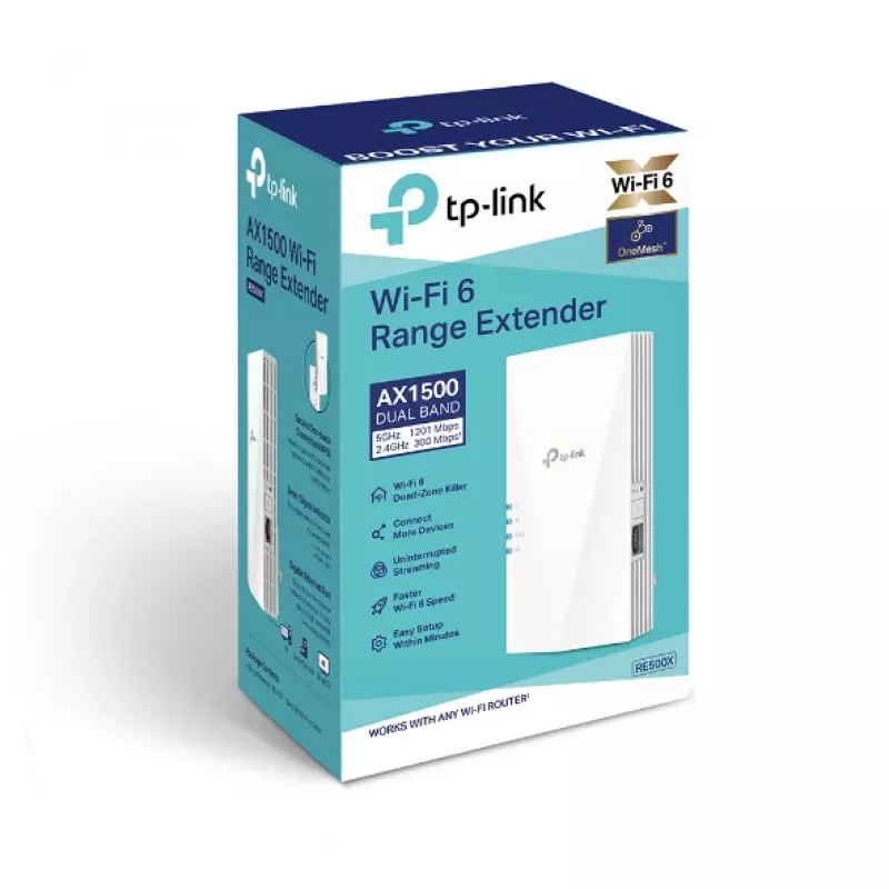 TP-Link RE500X Extensor de red emisor y receptor de red blanco 1000 Mbit/s