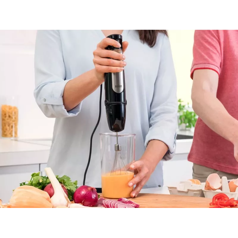Braun MQ 7025X Batidora de mano 0,6 L 1000 W negro, acero inoxidable