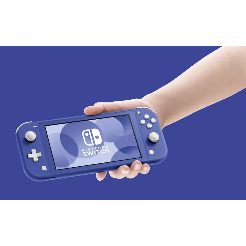 Nintendo Switch Lite, Nintendo Switch Lite, NVIDIA Custom Tegra, azul, analógico / digital, botón Home, botón de encendido/apagado, botones