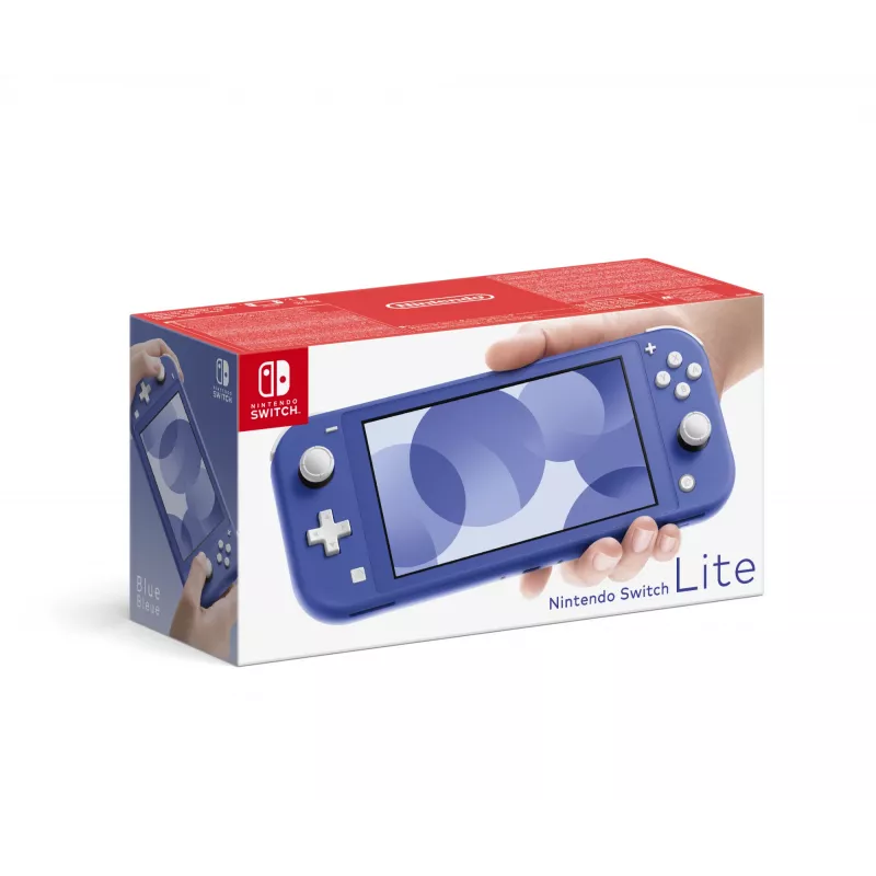 Nintendo Switch Lite, Nintendo Switch Lite, NVIDIA Custom Tegra, azul, analógico / digital, botón Home, botón de encendido/apagado, botones