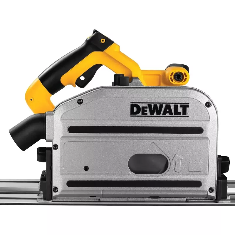 DeWALT sierra de inmersión 690 W, hoja de 165 mm, profundidad de corte 55 mm, con maletín y carril guía