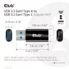 CLUB3D Adaptador USB 3.2 Gen1 Type-A a USB 3.2 Gen1 Type-C macho/hembra