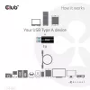 CLUB3D Adaptador USB 3.2 Gen1 Type-A a USB 3.2 Gen1 Type-C macho/hembra