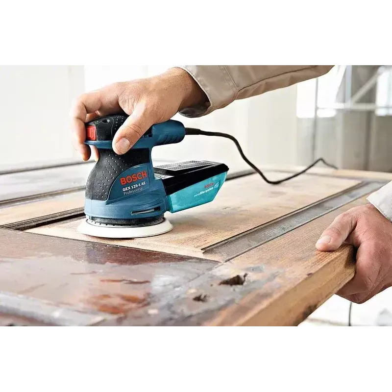 Lijadora excéntrica Bosch GEX 125-1 AE 12000 rpm 24000 OPM azul