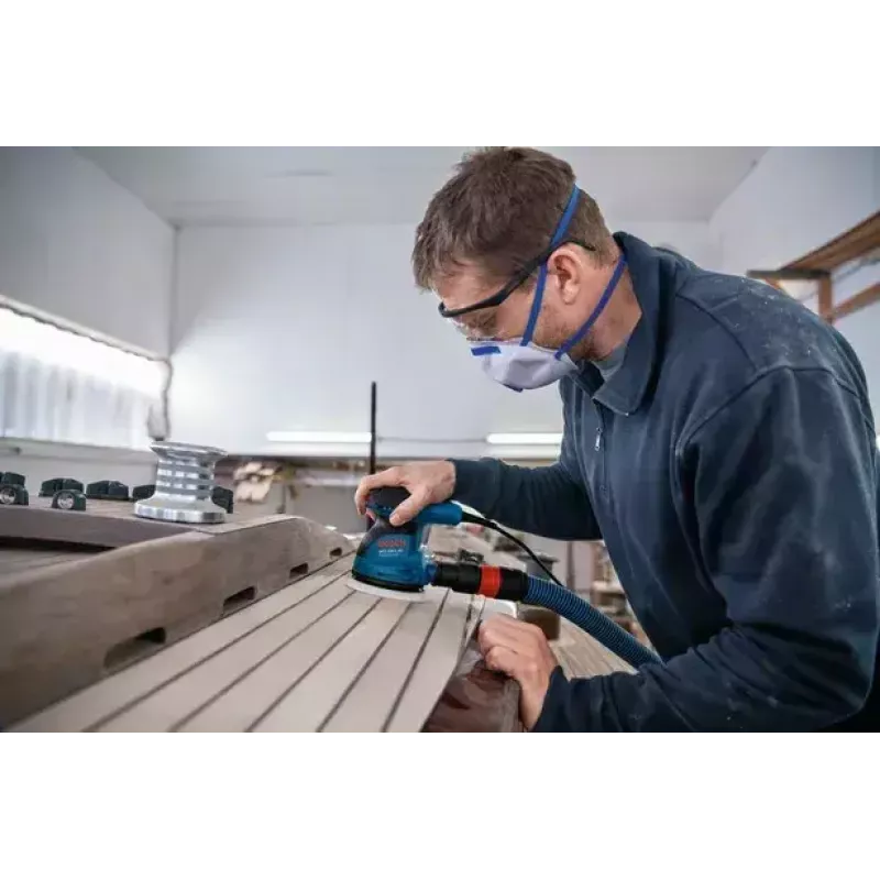 Lijadora excéntrica Bosch GEX 125-1 AE 12000 rpm 24000 OPM azul