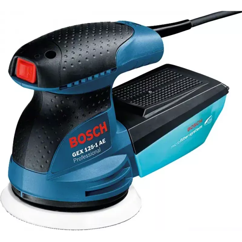 Lijadora excéntrica Bosch GEX 125-1 AE 12000 rpm 24000 OPM azul