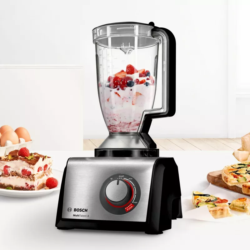 Robot de cocina Bosch MC812M844 1250 W 3,9 L negro, acero inoxidable